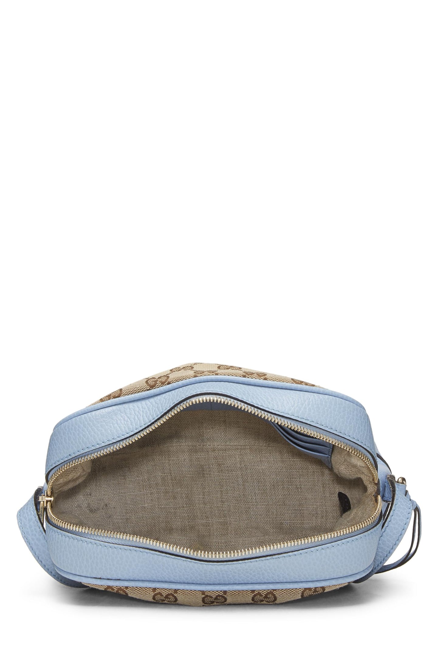 Gucci, Pre-Loved Blue Original GG Canvas Bree Crossbody, Blue