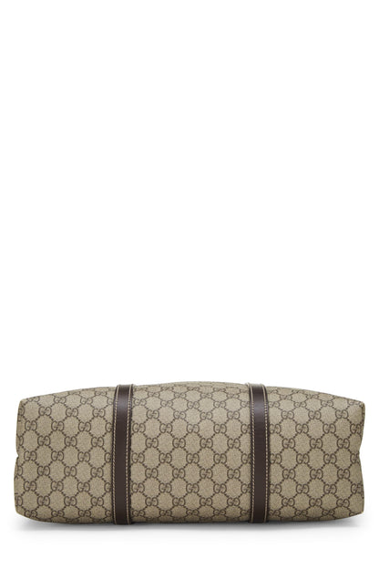 Gucci, sac fourre-tout en toile GG Supreme d'origine d'occasion, marron