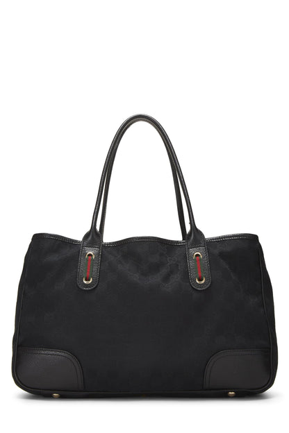 Gucci, Bolso tote Princy de lona GG original negro de Pre-Loved, Negro