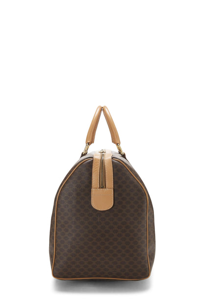 Céline, Sac Boston Macadam en toile enduite marron d'occasion, marron