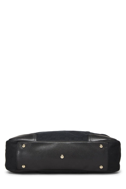 Gucci, sac fourre-tout en toile GG Princy noir d'occasion, noir