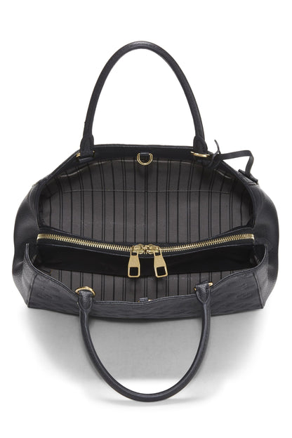 Louis Vuitton, Empreinte Montaigne MM Monogram Noir d'occasion, Noir