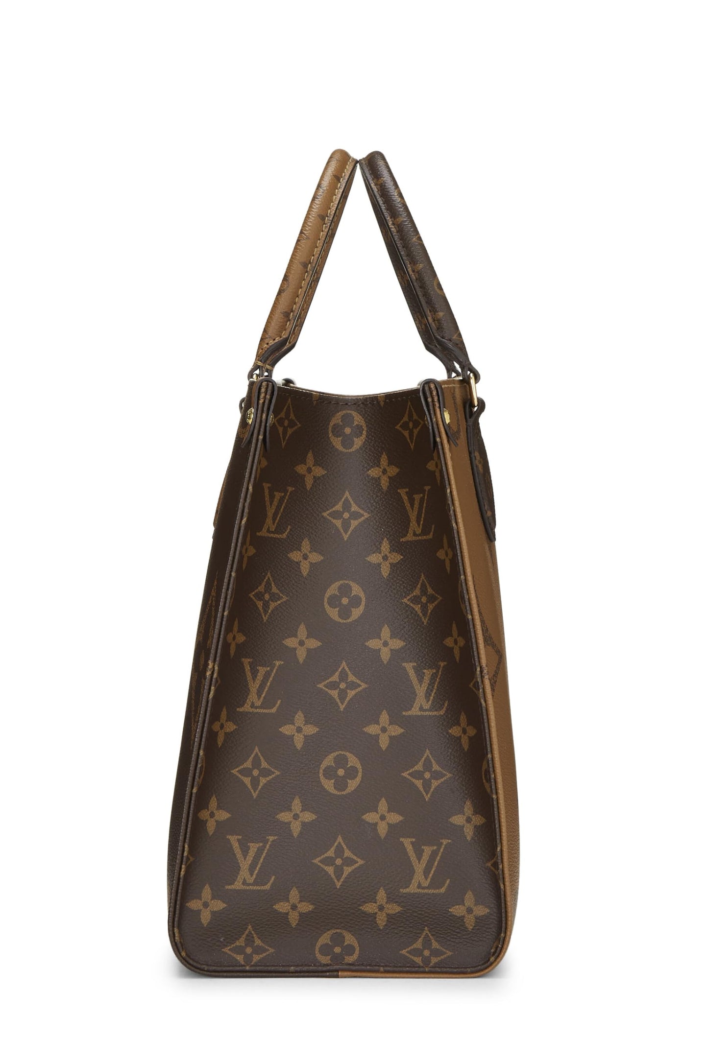 Louis Vuitton, Monogram géant marron d'occasion On The Go MM, marron