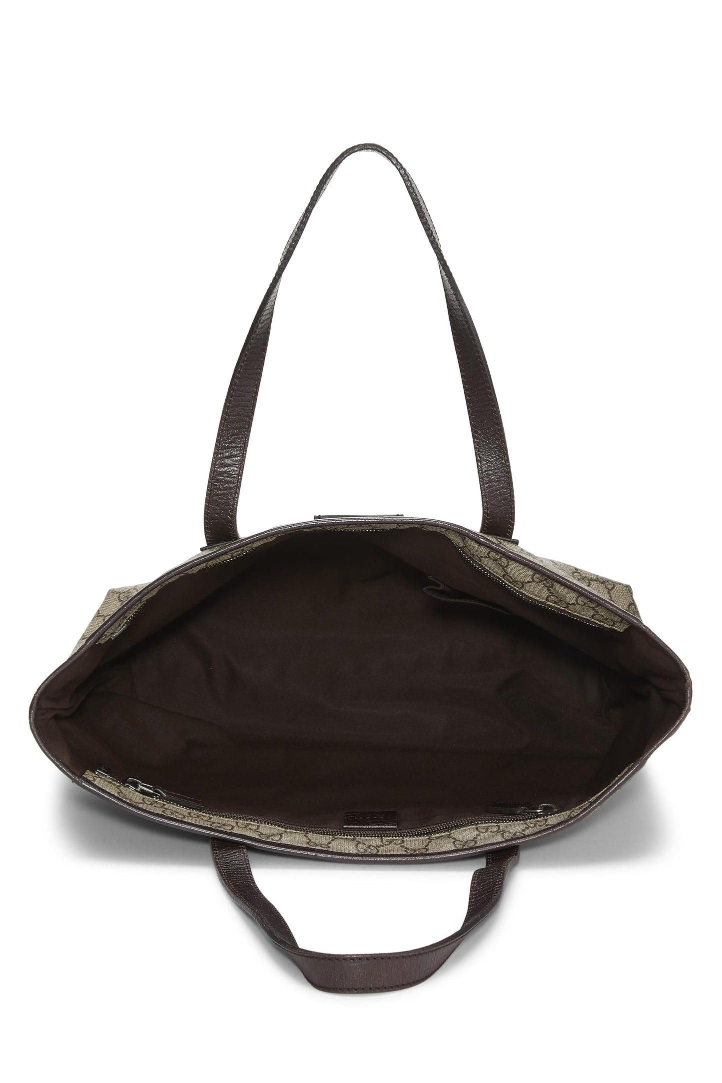 Gucci, sac fourre-tout en toile GG Supreme Original d'occasion, grand modèle, marron