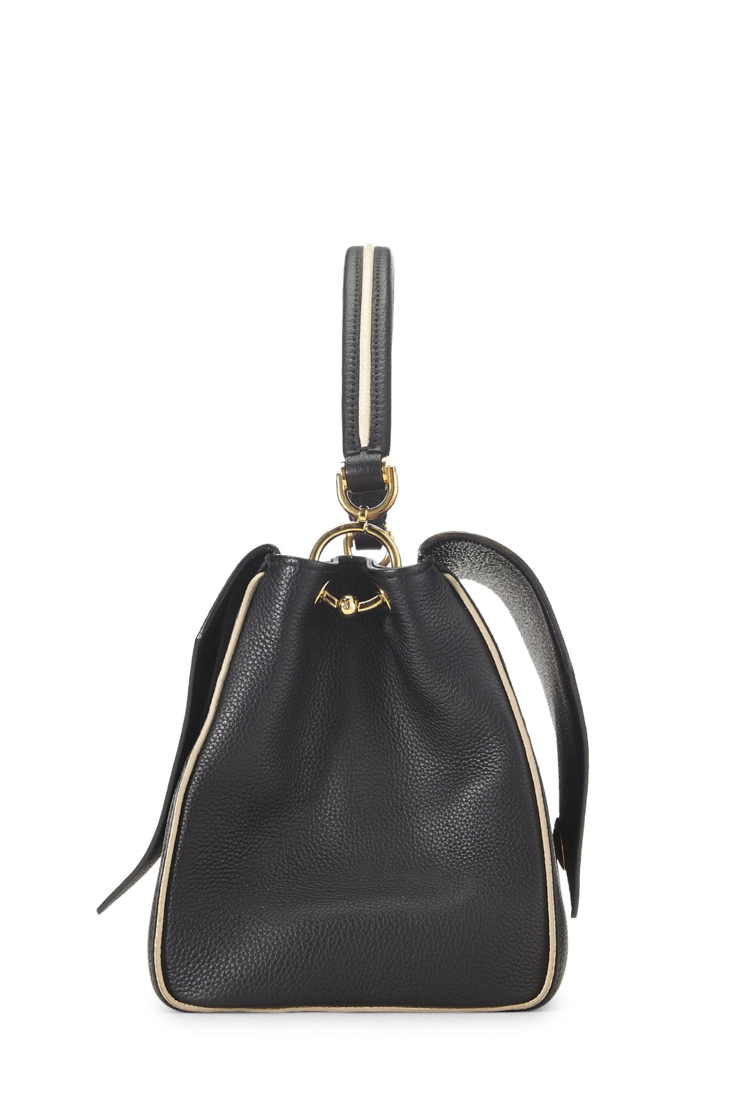 Louis Vuitton, Bolso negro con doble V y monograma Pre-Loved, Negro