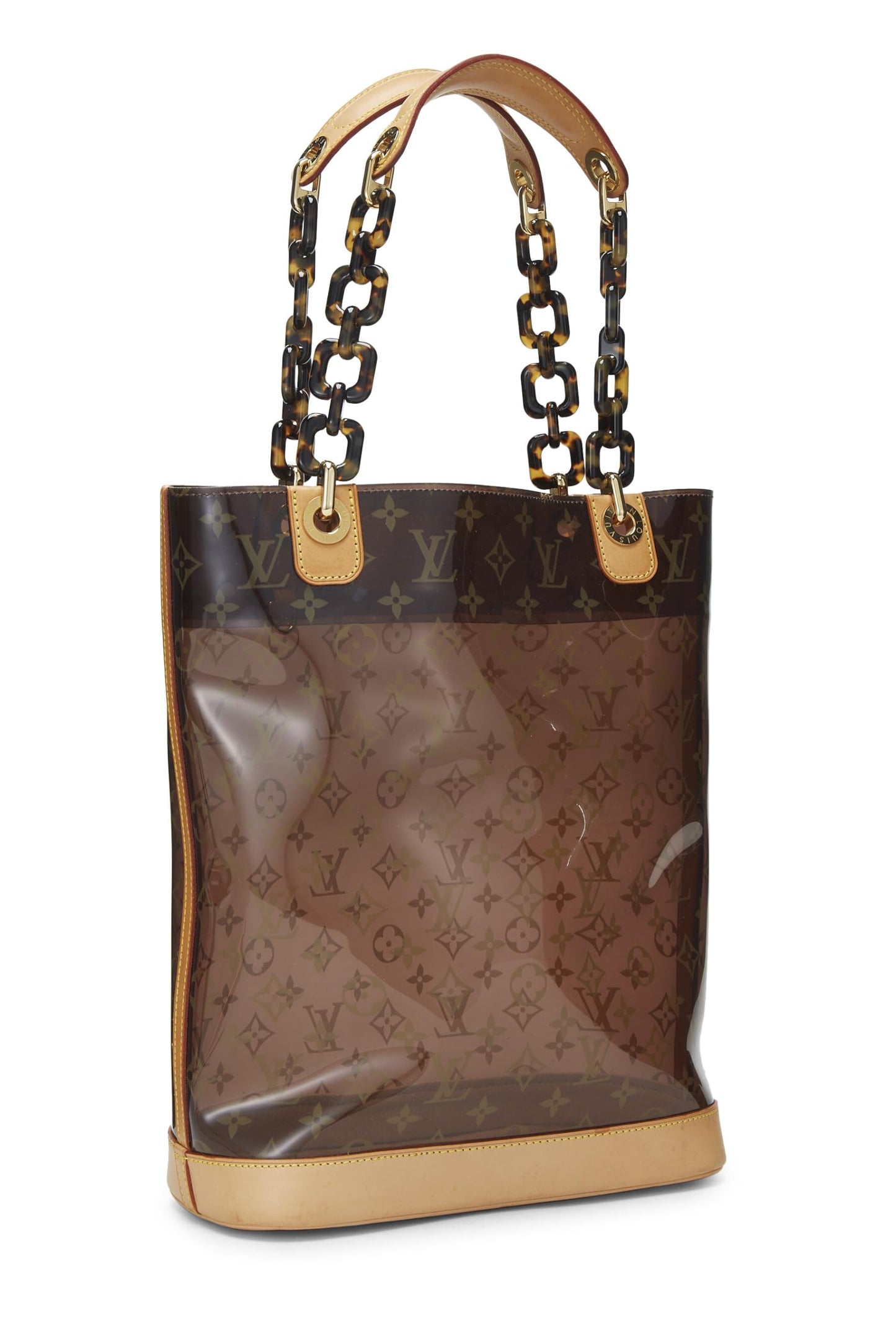 Louis Vuitton, Pre-Loved Monogram Ambre Vinyl Cabas MM, Brown