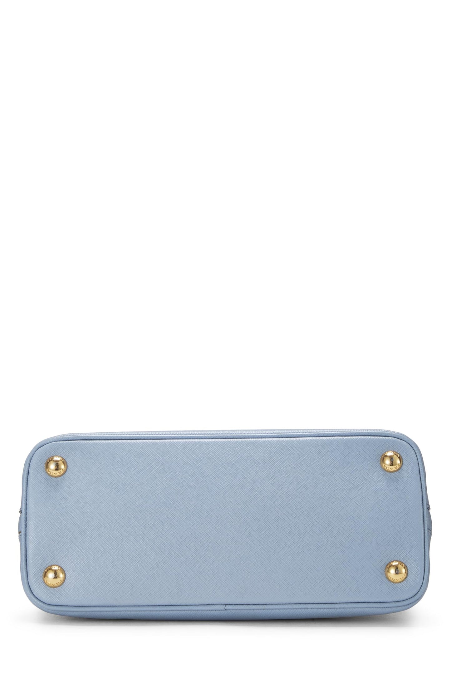 Prada, Promenade Saffiano bleu d'occasion, petite, bleu