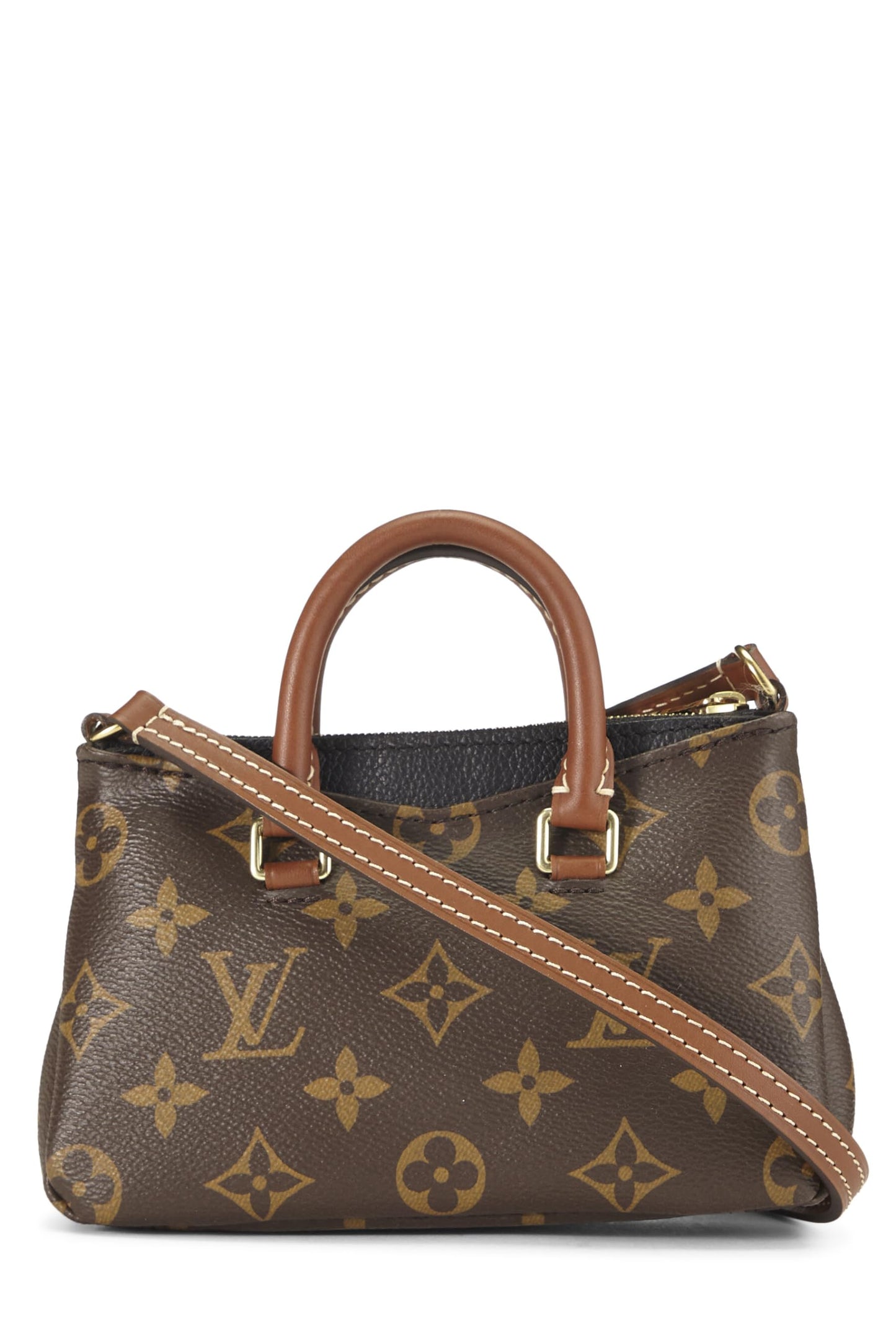 Louis Vuitton, Pallas Nano en toile monogram noire d'occasion, noir