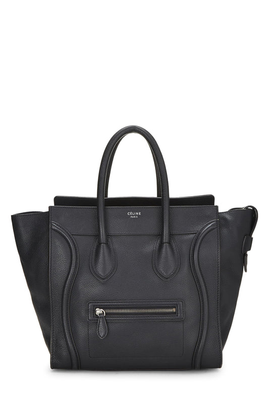 Céline, Mini valise en cuir noir d'occasion, noir