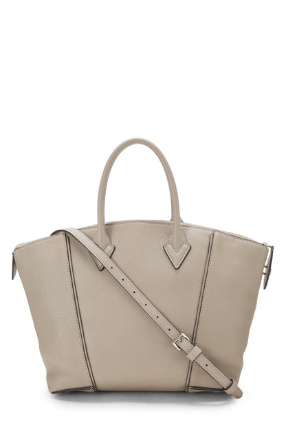 Louis Vuitton, Lockit MM de cuero suave Taurillon gris pre-amado, Gris