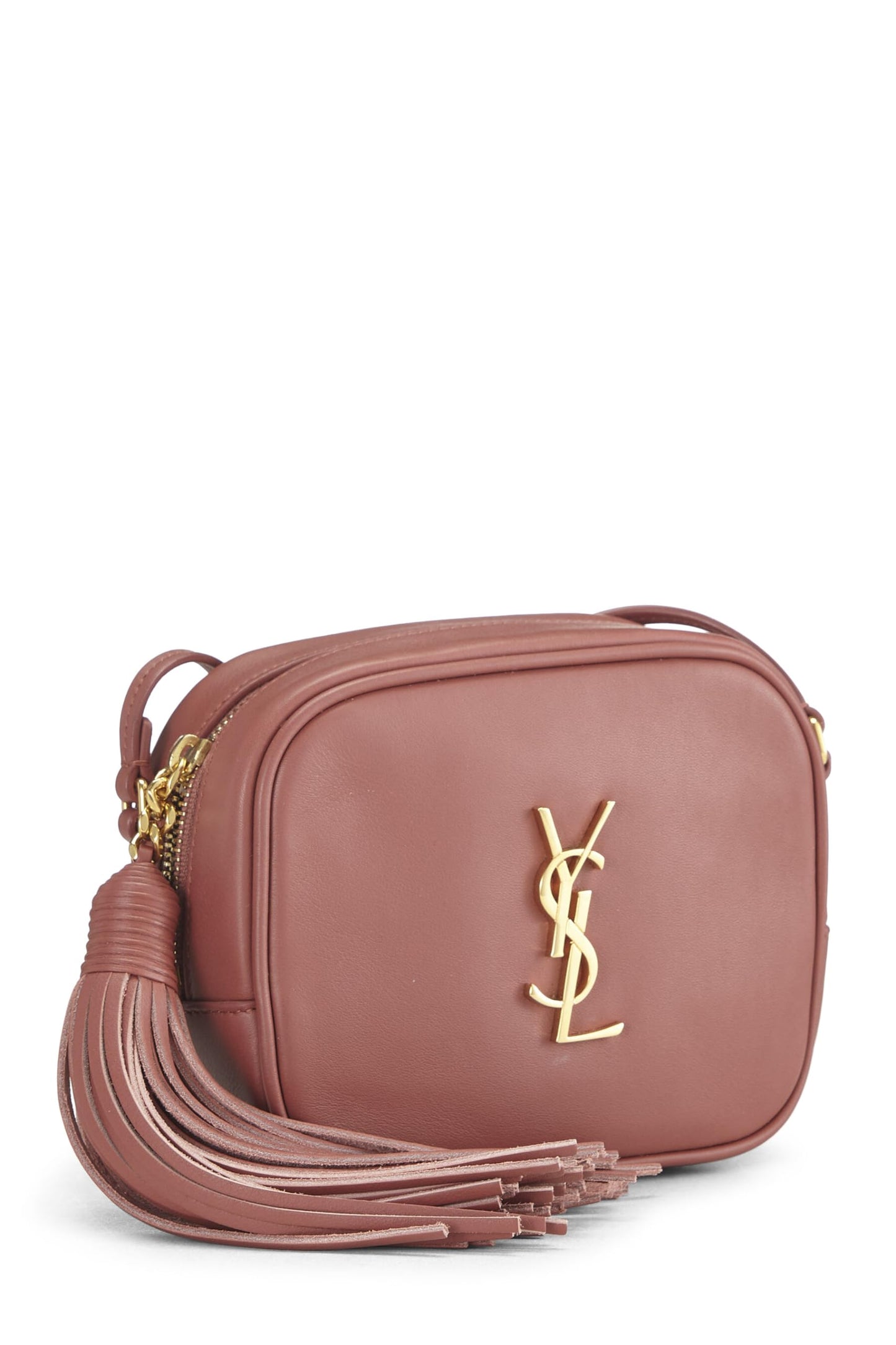 Yves Saint Laurent, Bolso Blogger de piel de becerro rosa Pre-Loved, Rosa