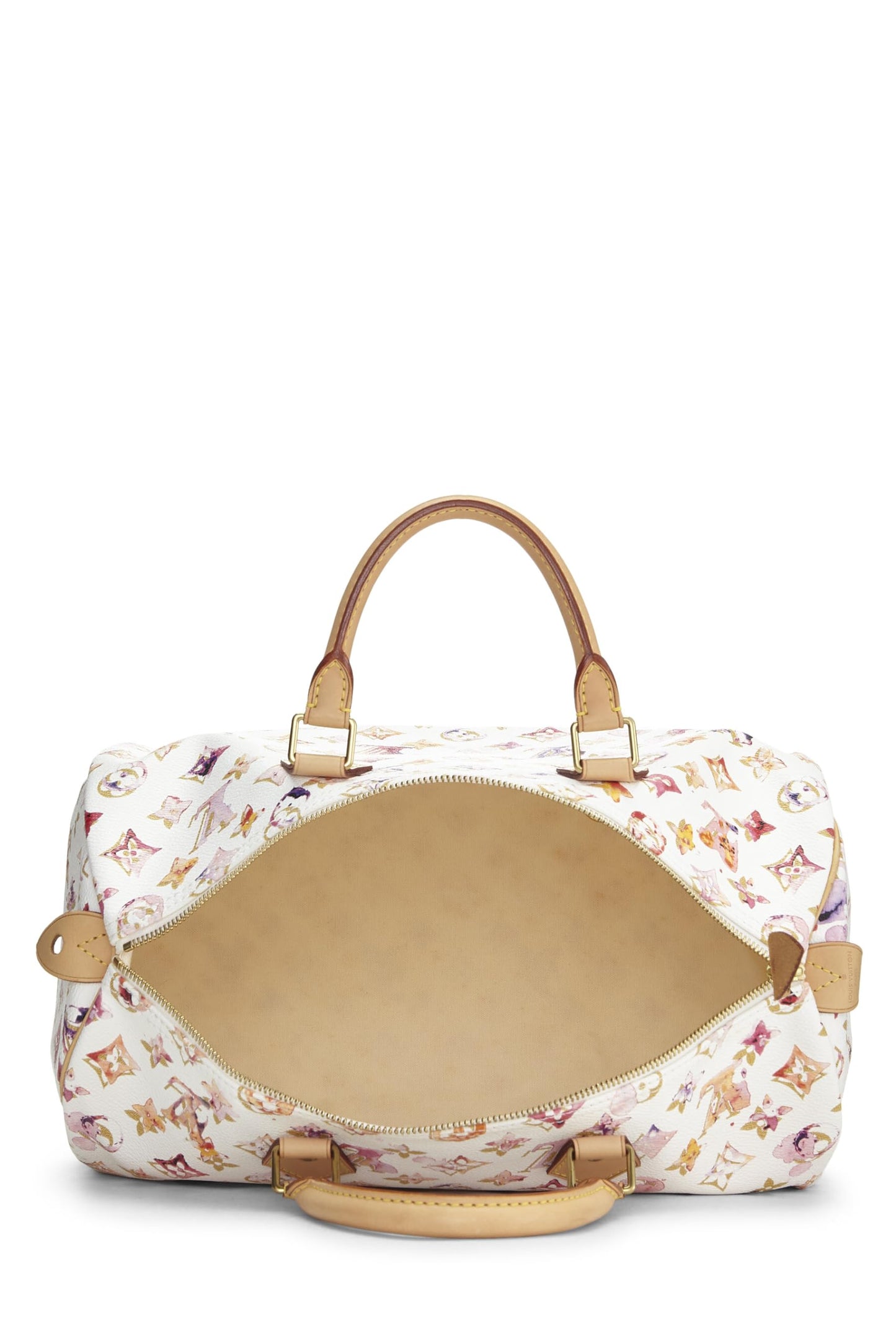 Louis Vuitton, Richard Prince x Louis Vuitton Monogram Watercolor Speedy 35 d'occasion, blanc