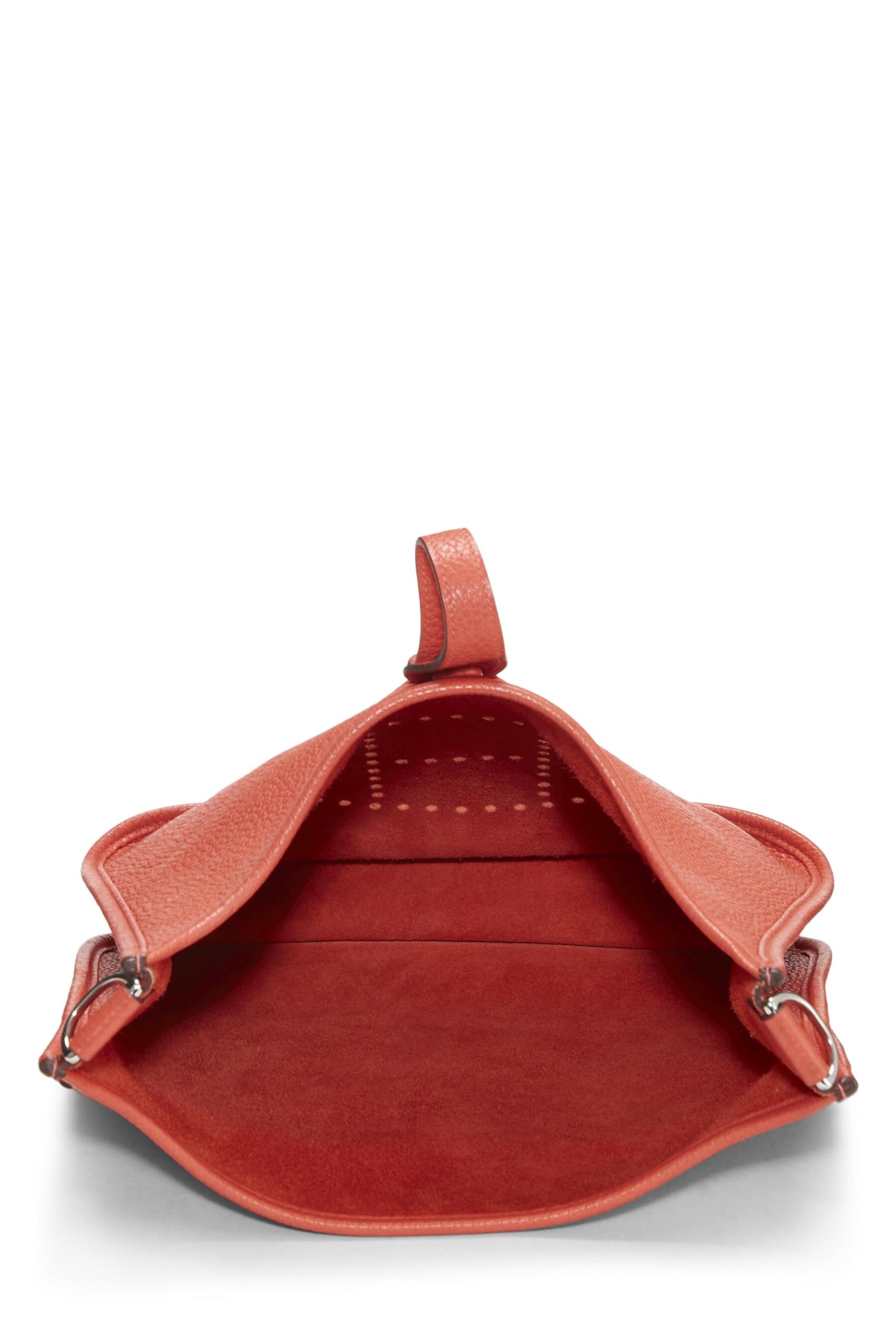 Hermès, Pre-Loved Red Togo Evelyne III PM, Rojo