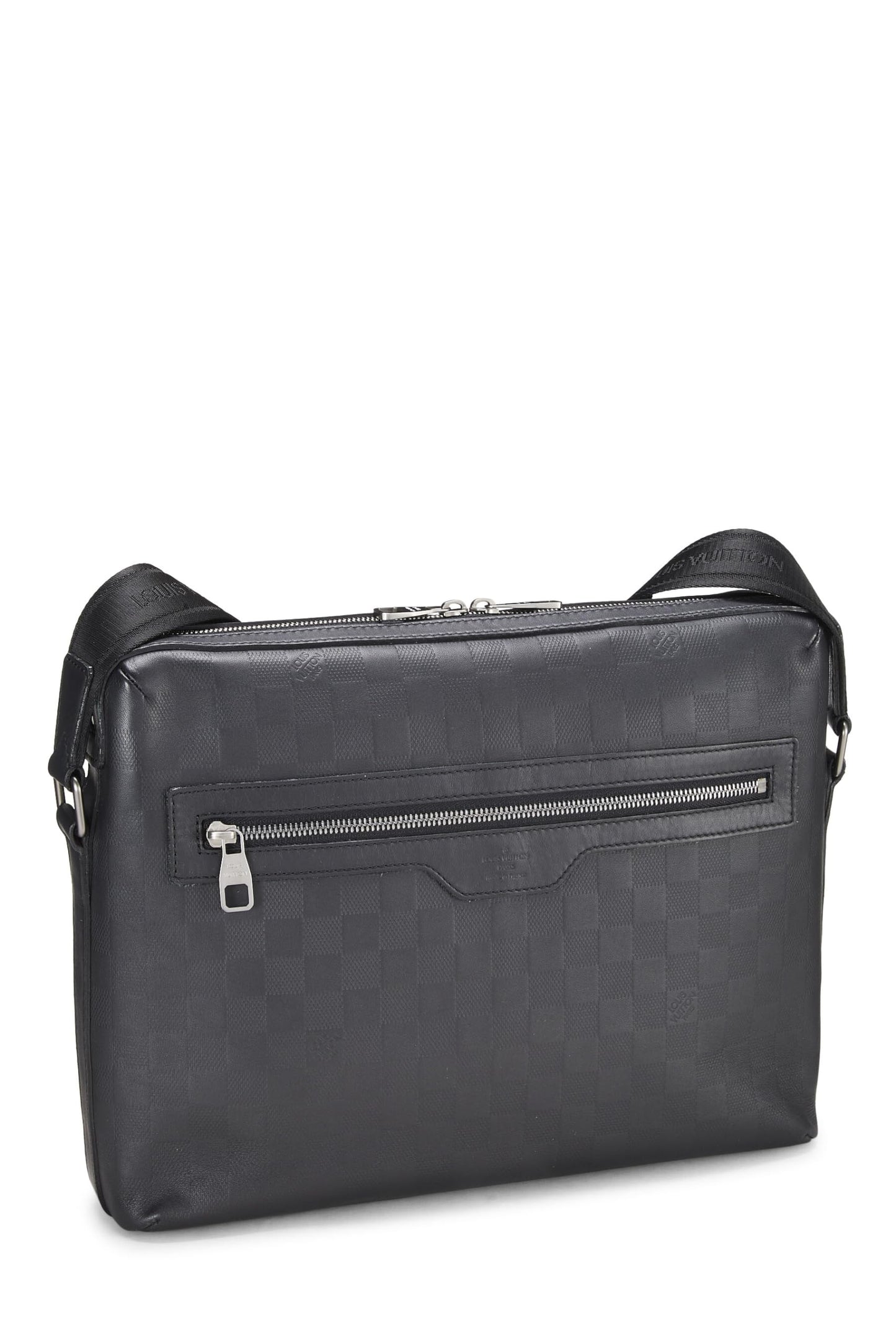 Louis Vuitton, Pre-Loved Black Damier Infini Calypso MM, Black