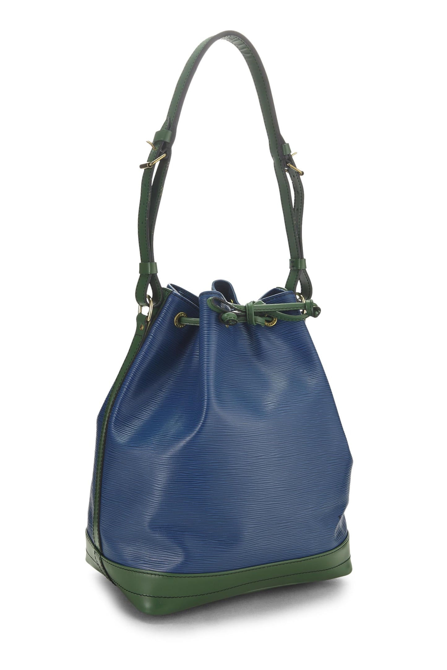 Louis Vuitton, Epi Noé bicolor azul Toledo y verde Borneo Pre-Loved, multicolor