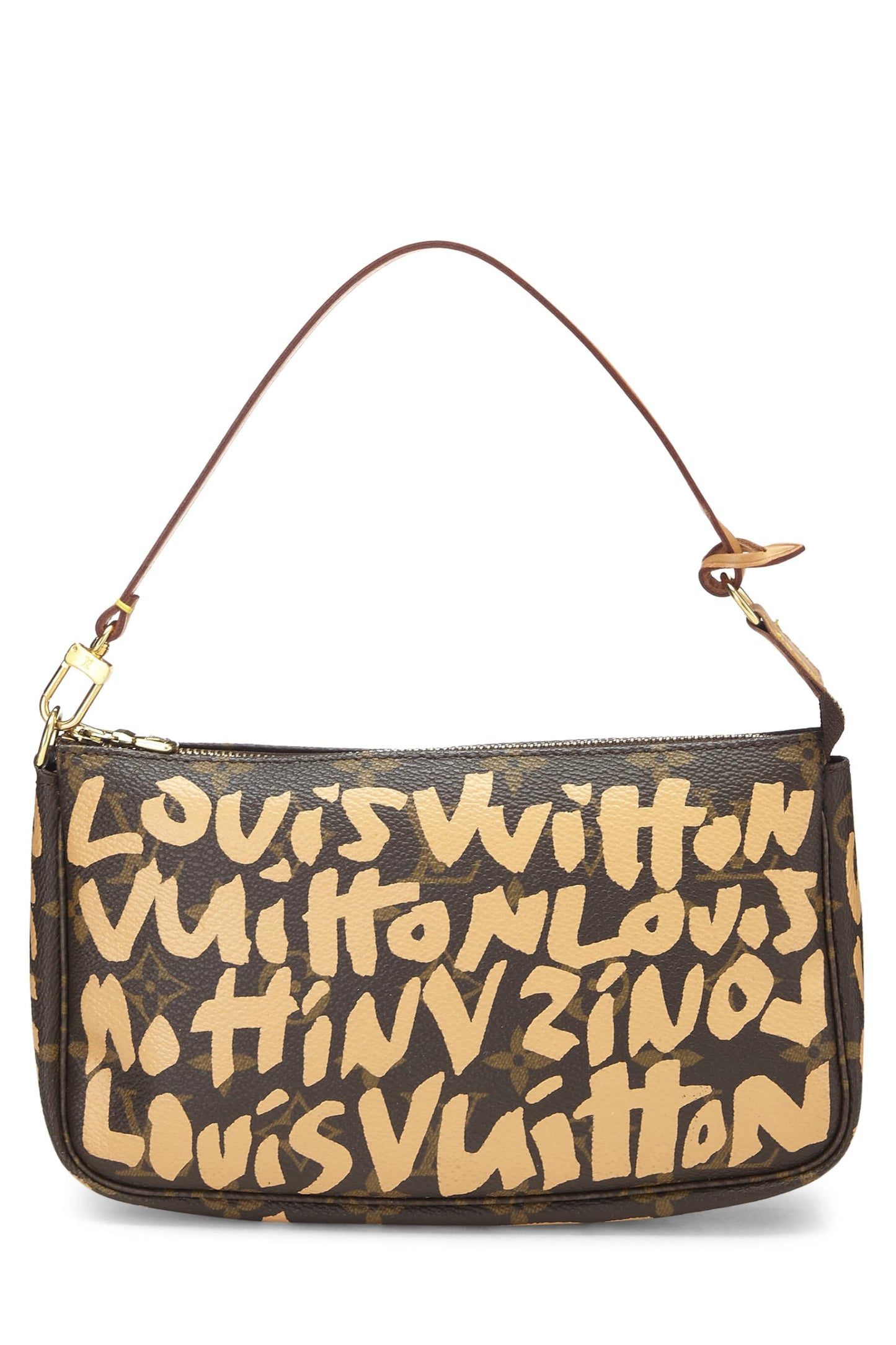 Louis Vuitton, Pochette Graffiti Monogrammée Beige Stephen Sprouse x Louis Vuitton d'occasion, Beige