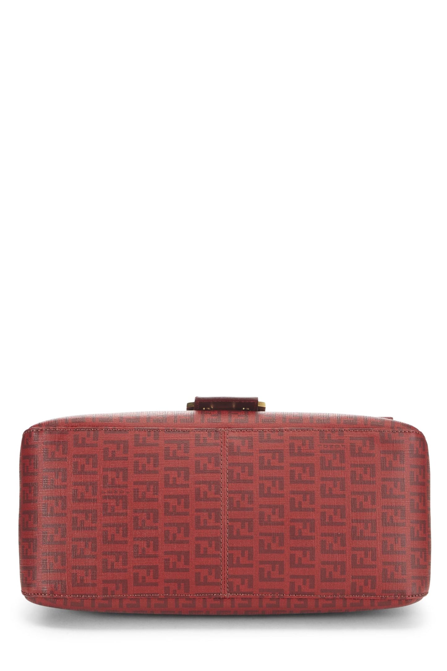 Fendi, Pre-Loved Red Zucchino Coated Canvas Mama, Red