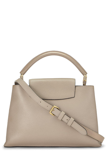 Louis Vuitton, Taurillon Capucines GM Gris d'occasion, Gris