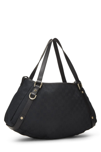 Gucci, Bolso tote Abbey de lona GG original negro Pre-Loved, Negro