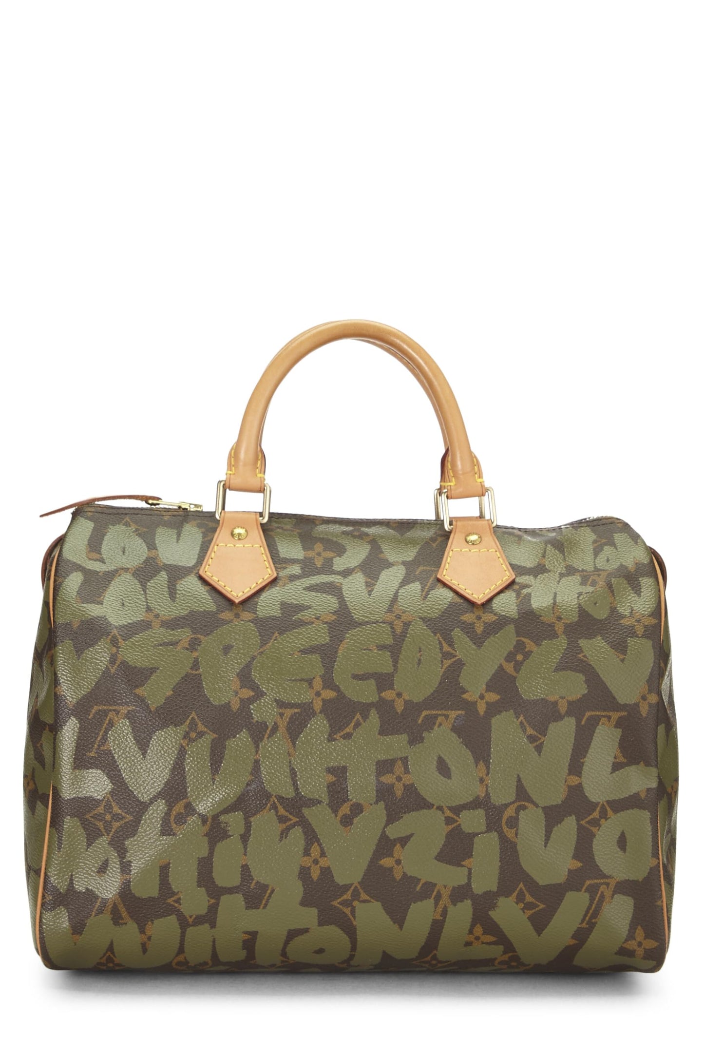 Louis Vuitton, Stephen Sprouse x Louis Vuitton Green Graffiti Speedy 30 d'occasion, vert