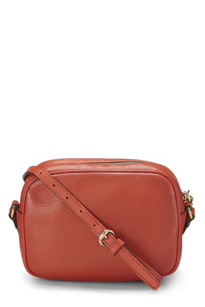 Gucci, Soho Disco en cuir grainé orange d'occasion, orange