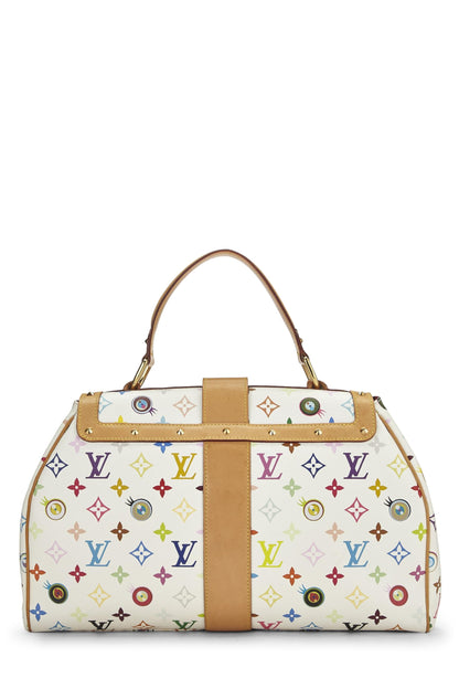 Louis Vuitton, sac à main Love You blanc Monogram multicolore Eye de Takashi Murakami x Louis Vuitton d'occasion, blanc