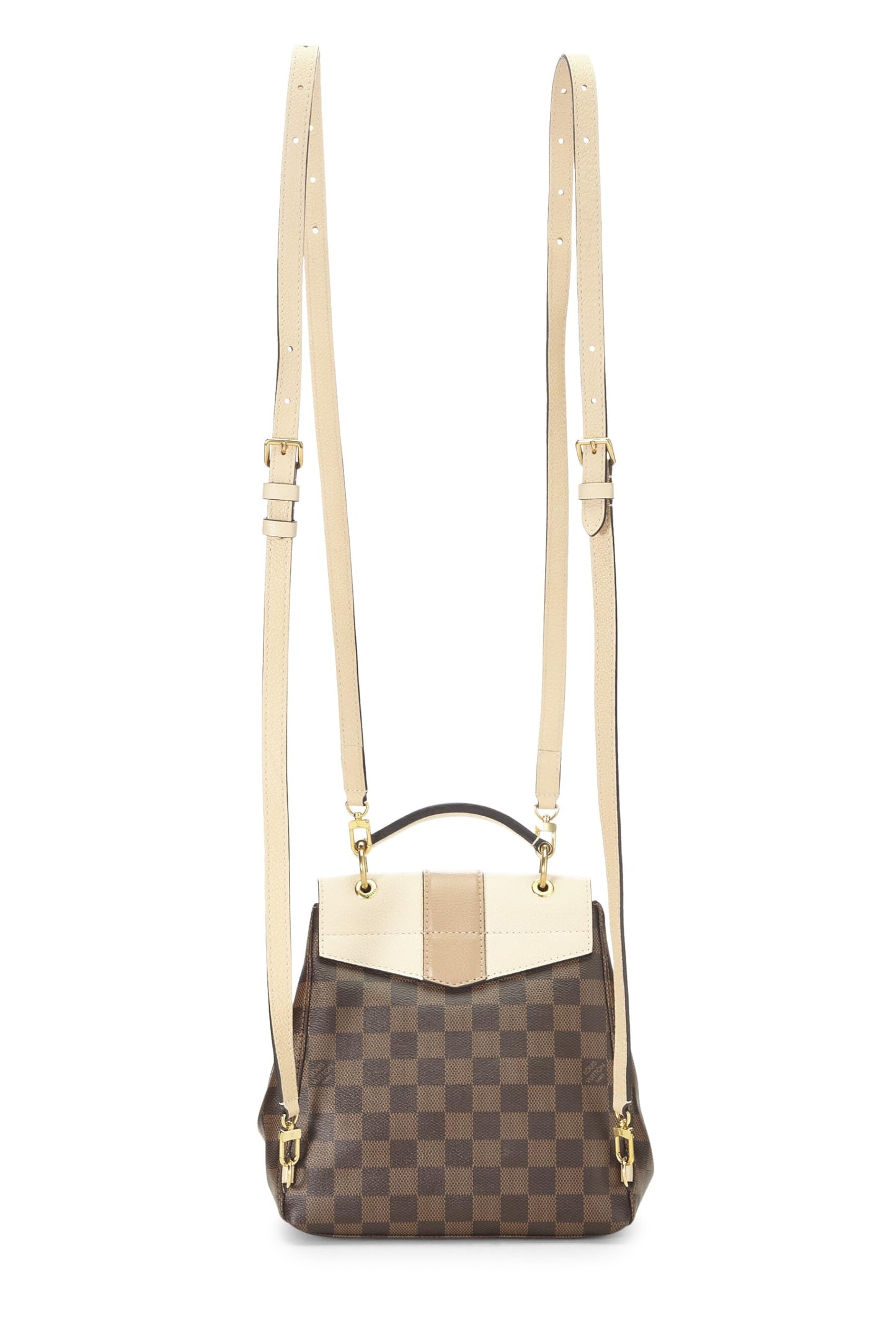 Louis Vuitton, Mochila Damier Ebene Clapton beige Pre-Loved, Beige