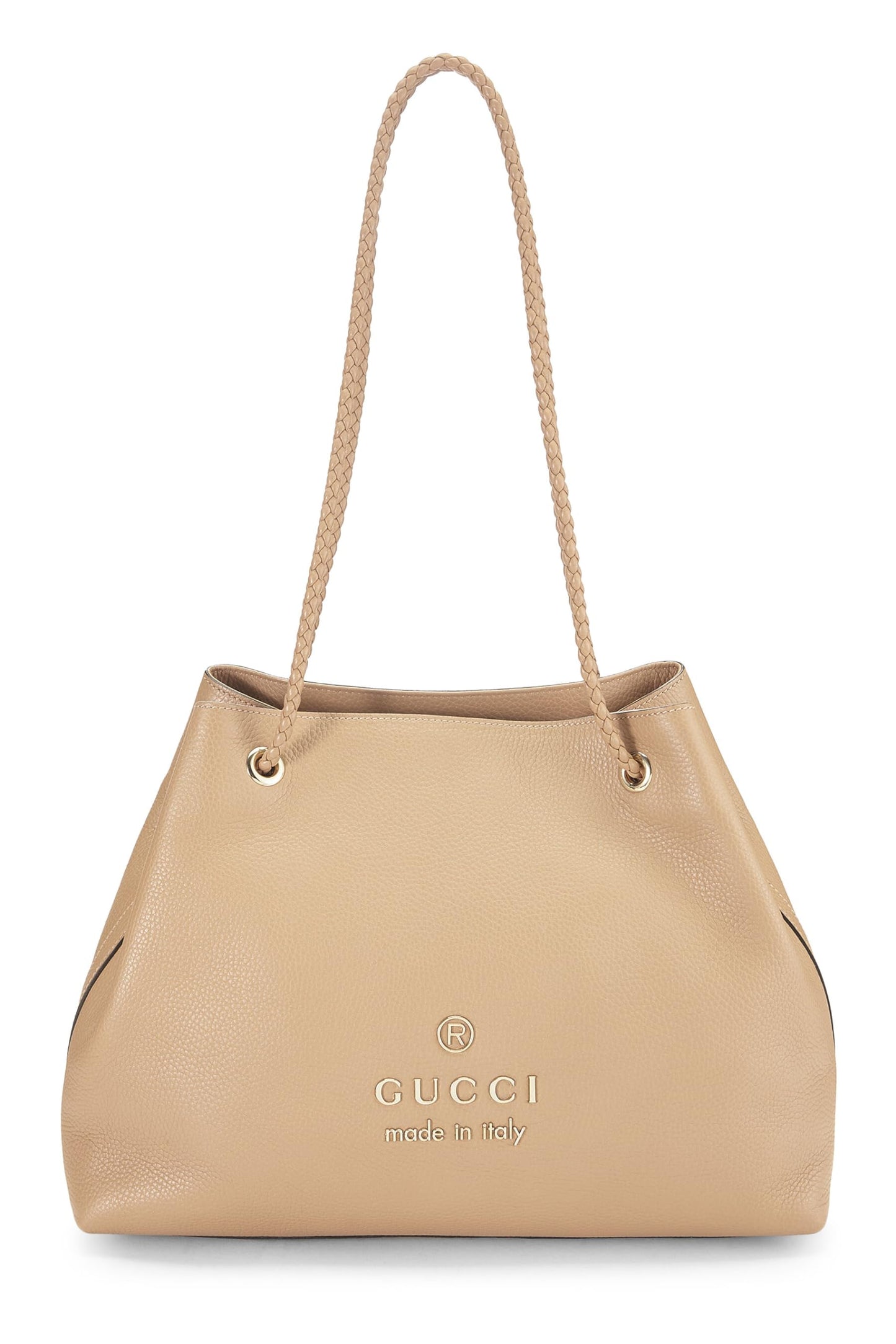 Gucci, Bolso tote Gifford de cuero beige Pre-Loved, Beige