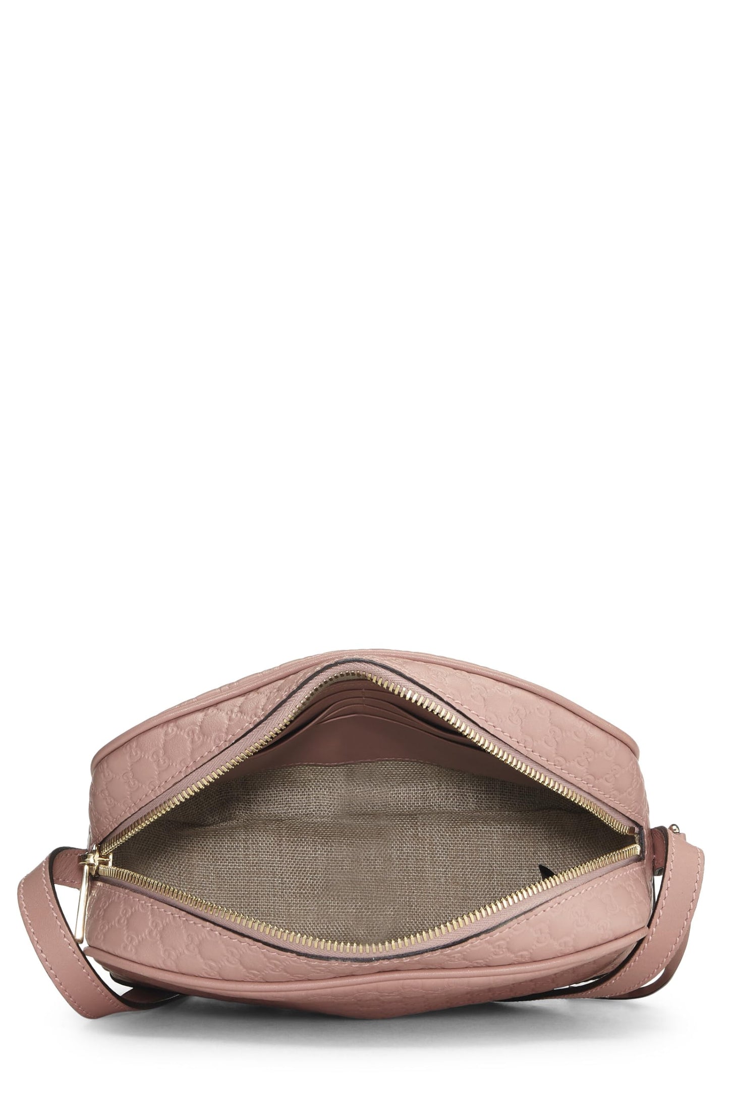 Gucci, Pre-Loved Pink Microguccissima Leather Bree Crossbody, Pink