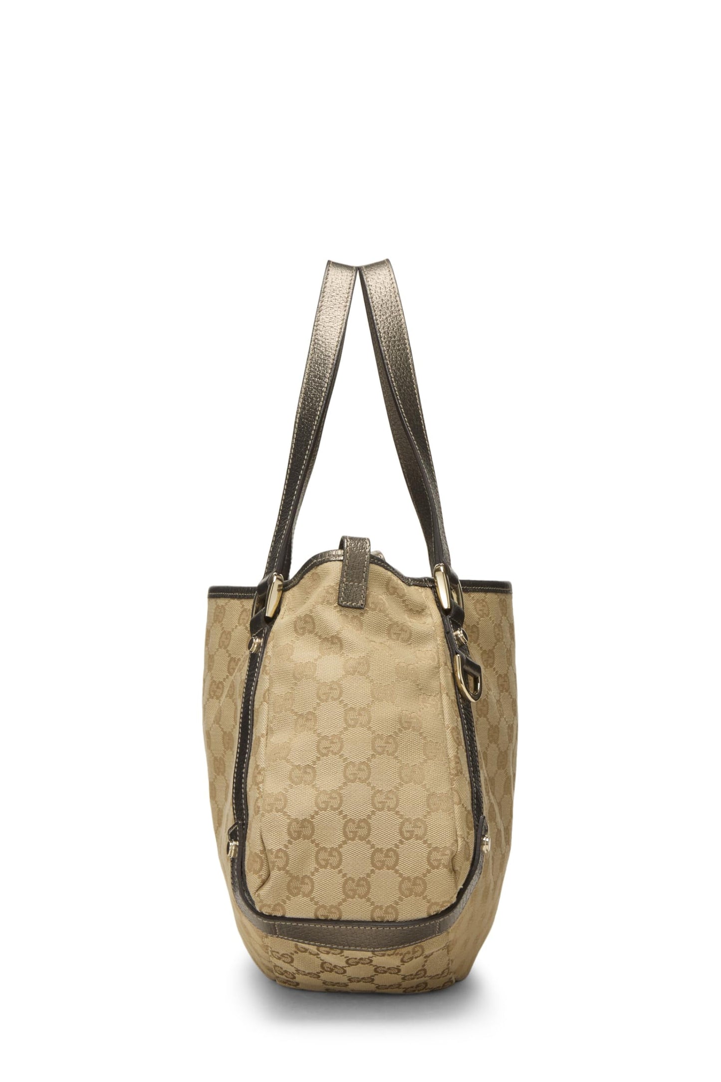 Gucci, sac fourre-tout Abbey en toile GG gris d'occasion, gris