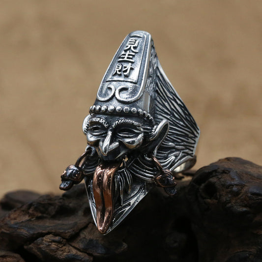 925 Sterling Silver Men's Retro Ring Is Capricious At First Sight