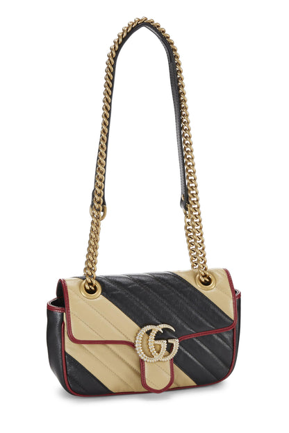 Gucci, Bolso de hombro mini GG Marmont de cuero multicolor Pre-Loved, Multicolor