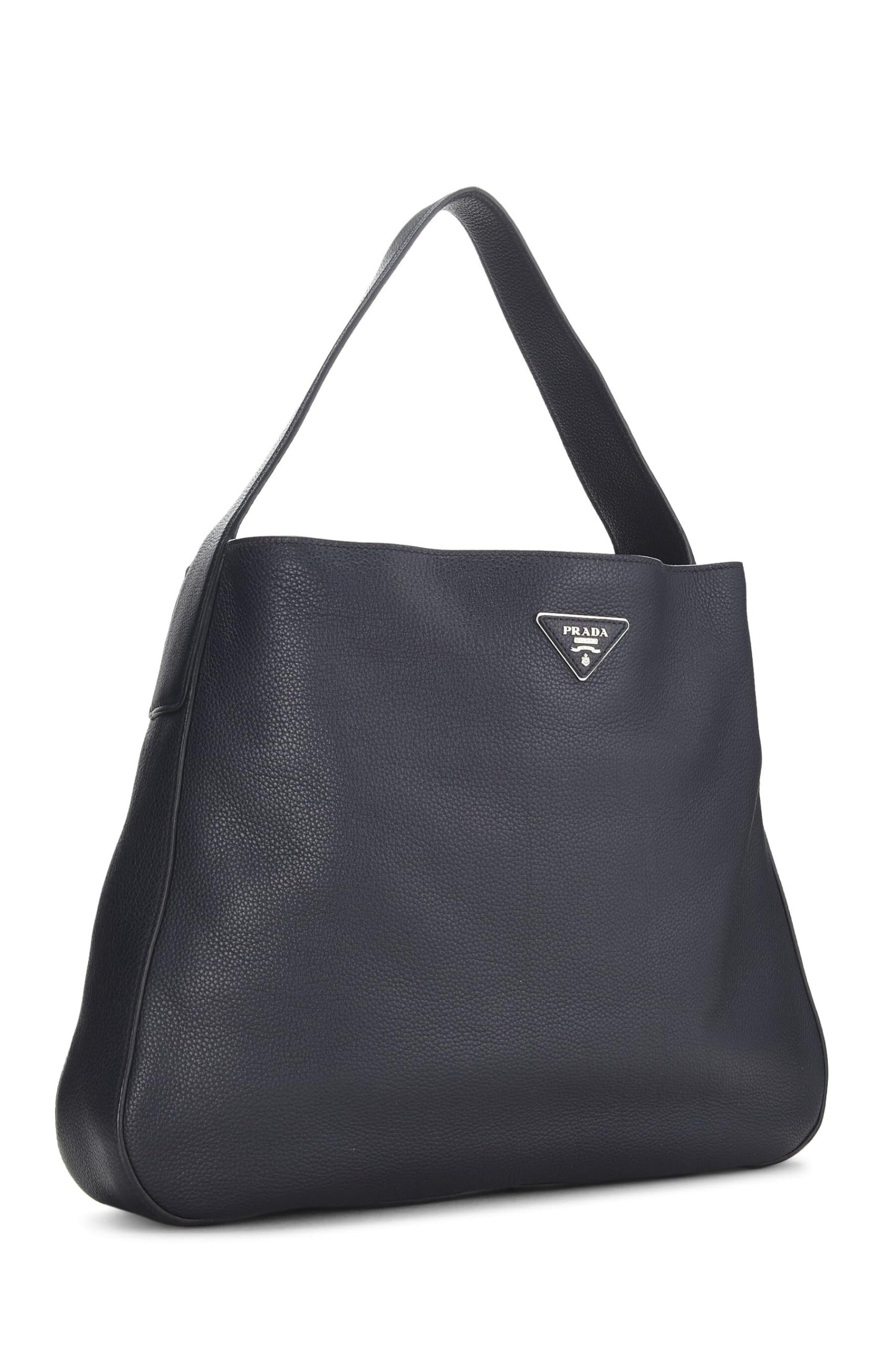 Prada, Pré-Aimé Marine Vitello Daino Hobo, Marine