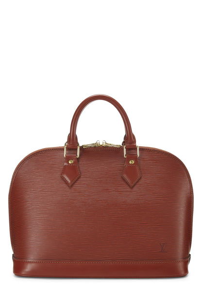 Louis Vuitton, Cipango Gold Epi Alma PM d'occasion, marron