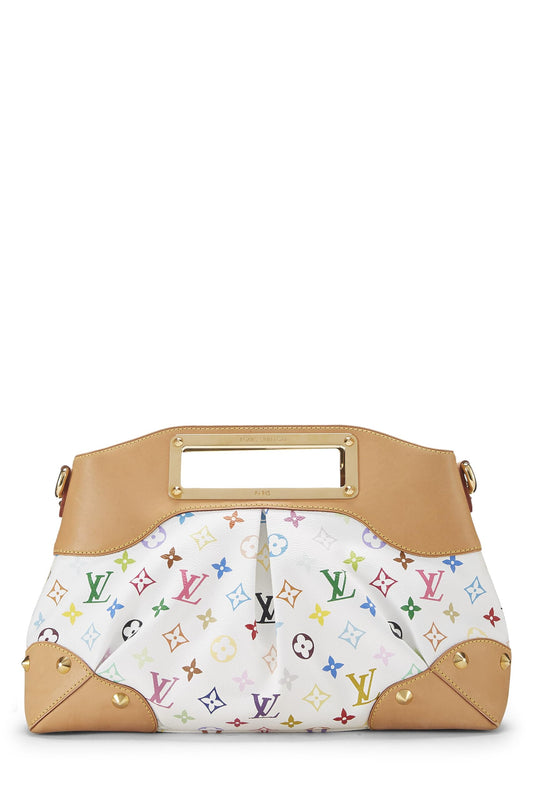 Louis Vuitton, Takashi Murakami x Louis Vuitton Judy MM Blanc Monogram Multicolore d'occasion, Blanc