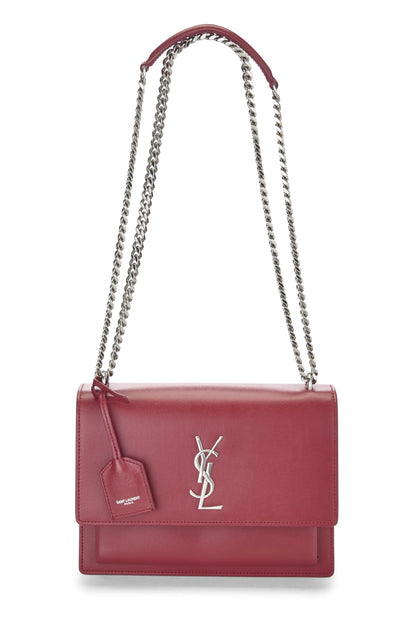 Yves Saint Laurent, cuir de veau rouge Sunset Medium d'occasion, rouge