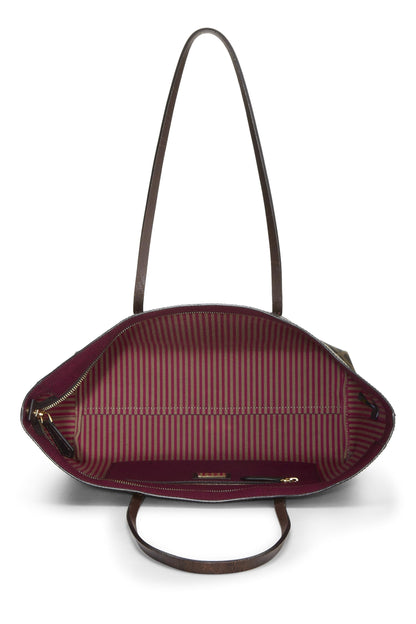 Fendi, sac fourre-tout en toile enduite Zucca violet d'occasion, violet