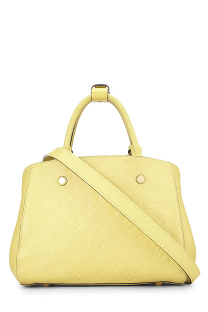 Louis Vuitton, Empreinte Montaigne BB Monogram Citrine d'occasion, jaune