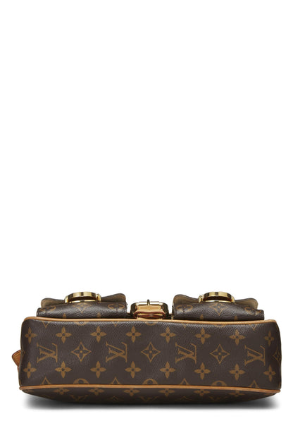 Louis Vuitton, Hudson PM en toile Monogram d'occasion, marron