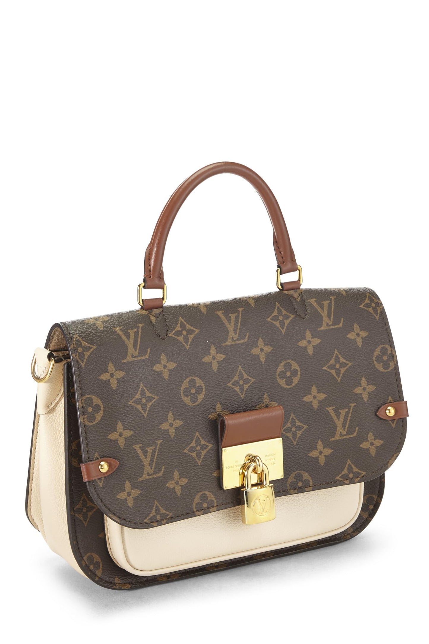 Louis Vuitton, Marignan de lona con monograma beige Pre-Loved, Beige