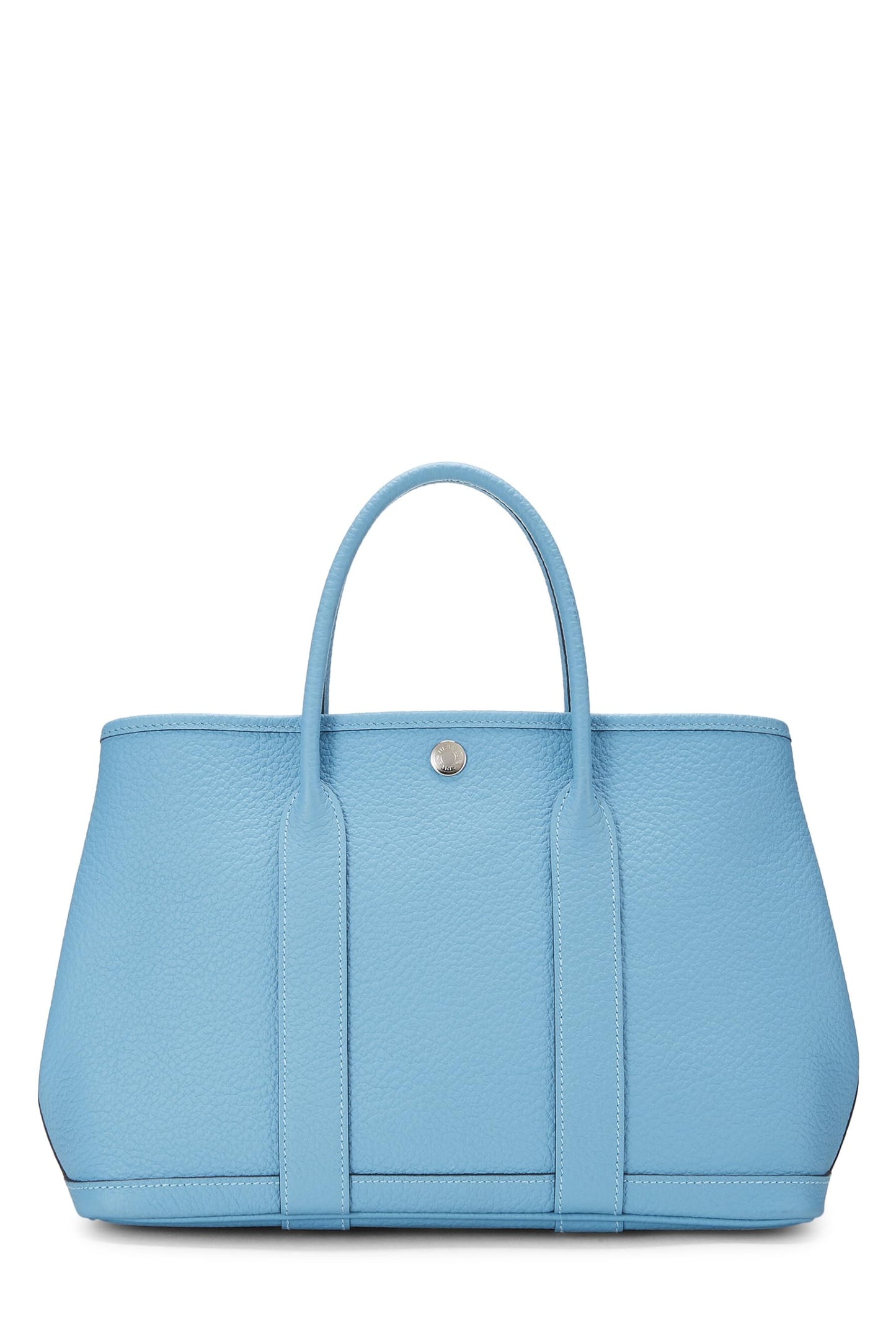 Hermès, Pre-Loved Blue Vache Country Garden Party TPM, Blue de Nord