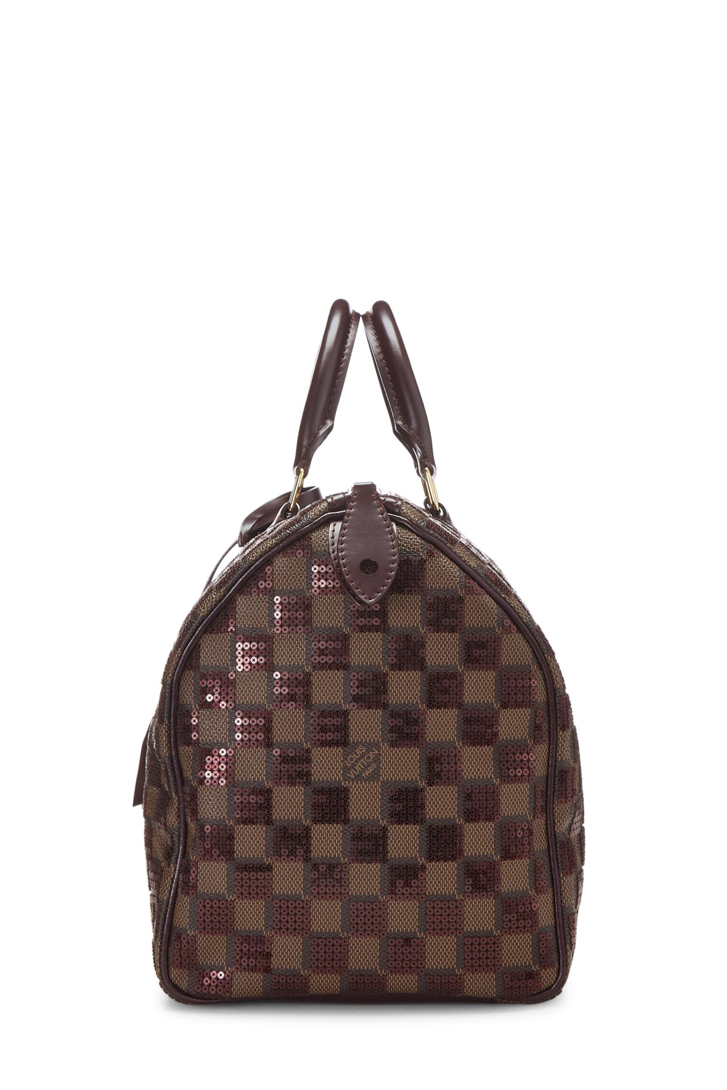 Louis Vuitton, Damier Paillettes Speedy 30 rojo pre-amado, Rojo