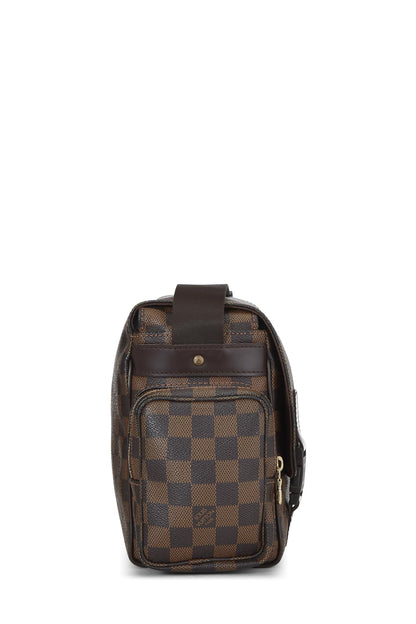 Louis Vuitton, sac messager Melville Damier Ebene d'occasion, marron