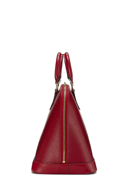 Louis Vuitton, Pre-Loved Epi Alma PM rojo, Rojo