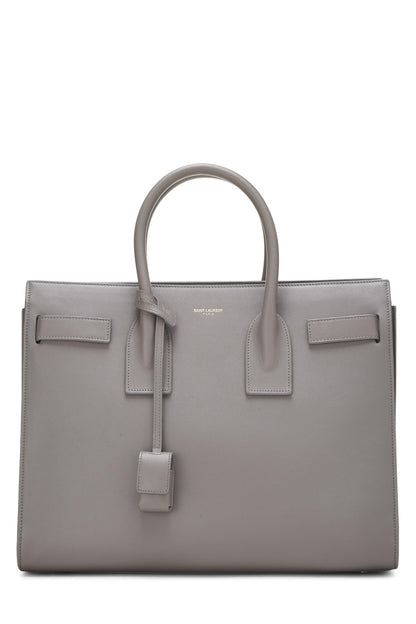 Yves Saint Laurent, Sac De Jour Small en cuir de veau gris d'occasion, gris