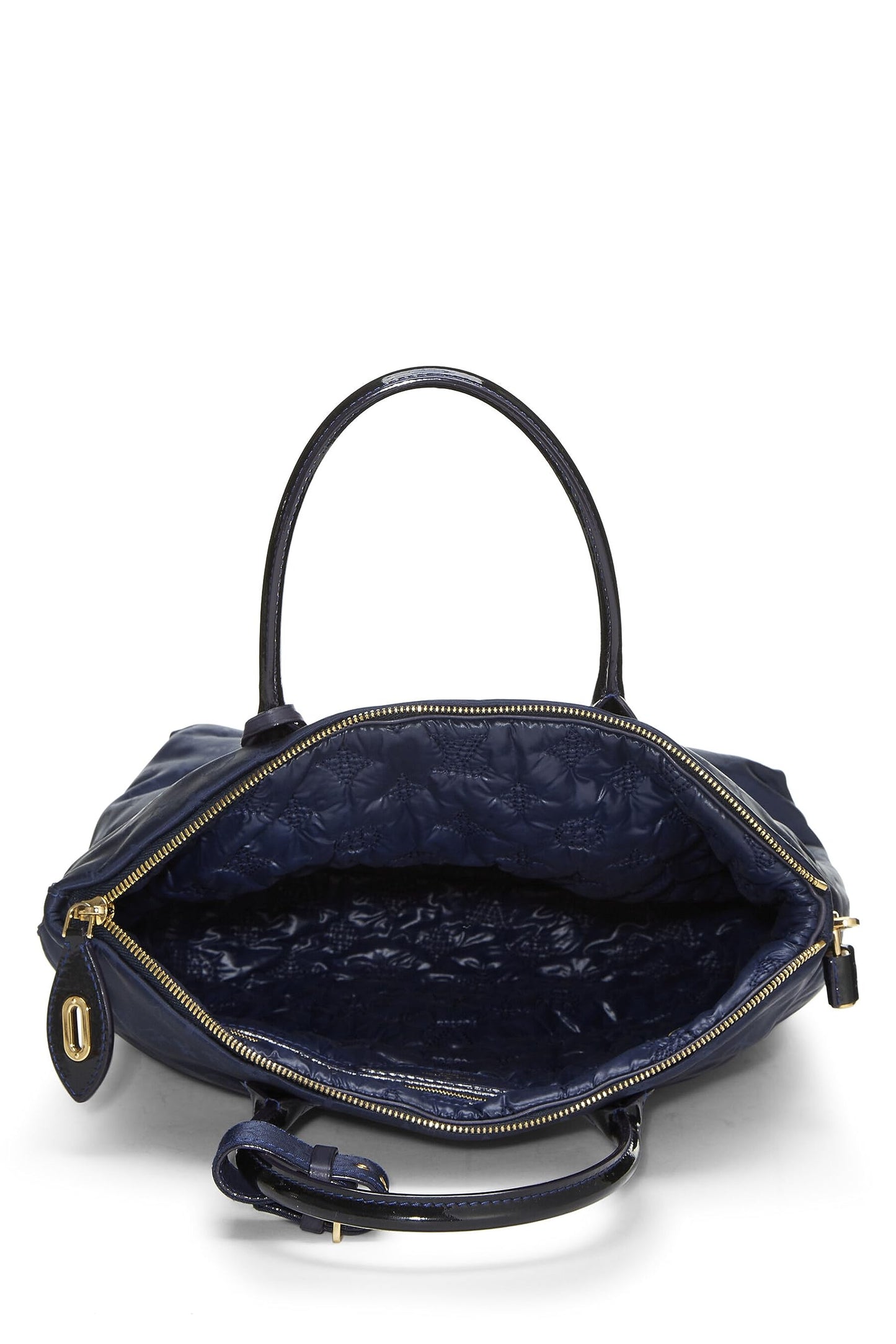 Louis Vuitton, Pre-Loved Marine Blue Monogram Desire Vertical Lockit MM, Navy