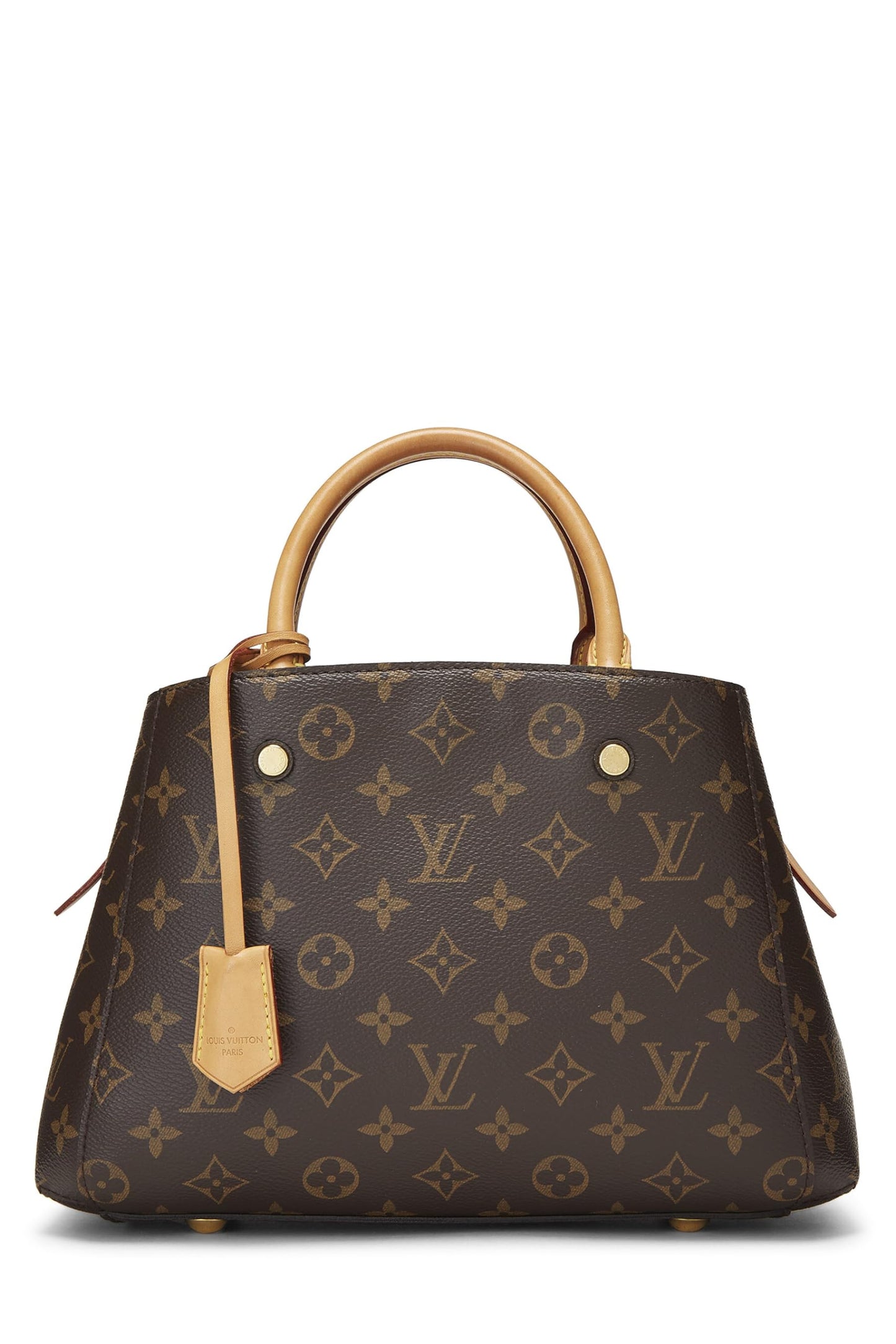 Louis Vuitton, Lienzo con monograma Montaigne MM pre-Loved, Marrón