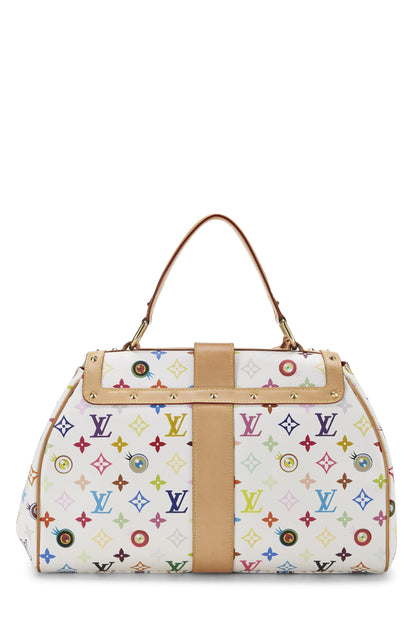 Louis Vuitton, Pre-Loved Takashi Murakami x Louis Vuitton Blanco Multicolor Eye Love Monogram Sac Retro GM, Blanco