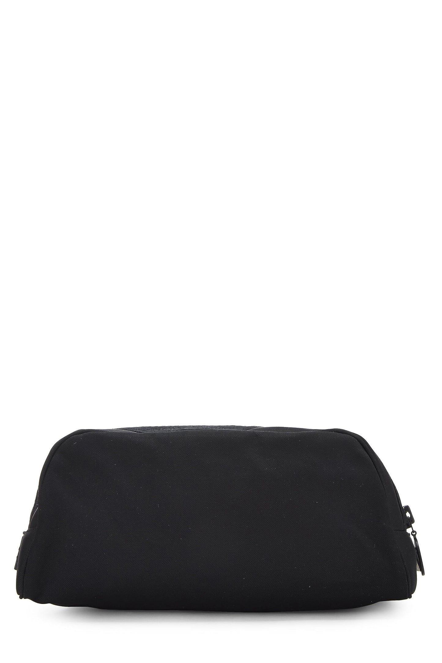 Chanel, Pre-Loved Black Sportline Nylon Zip Pouch, Black