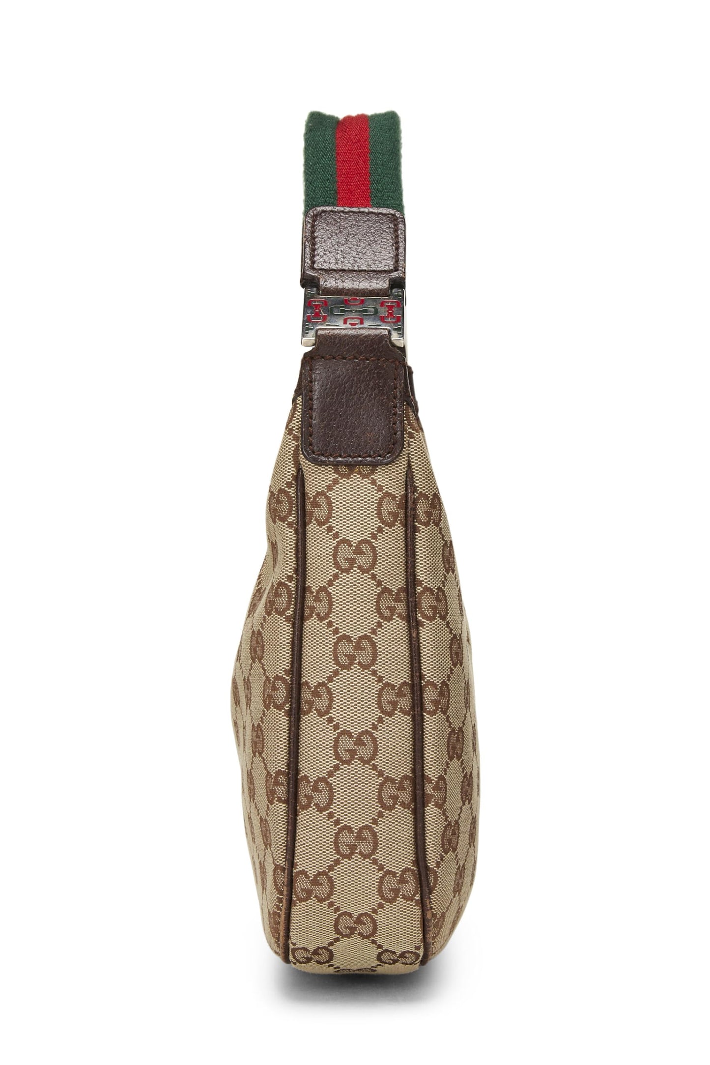 Gucci, Pre-Loved Original GG Canvas Pop Hobo, Brown